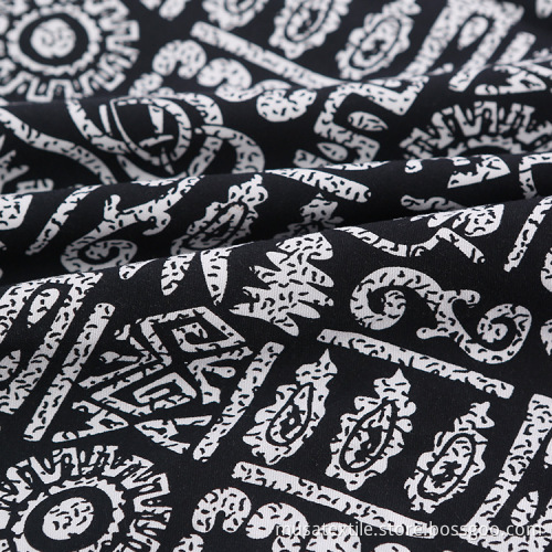 Woven Printed Custom 100% Rayon Viscose Fabric